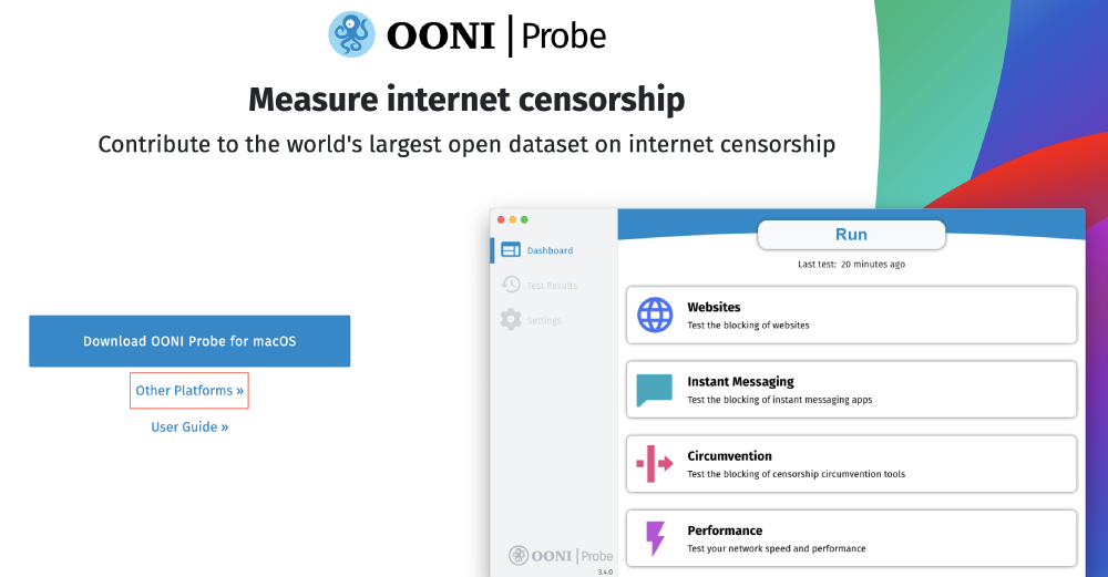 Download OONI Probe Desktop Download OONI Probe Desktop