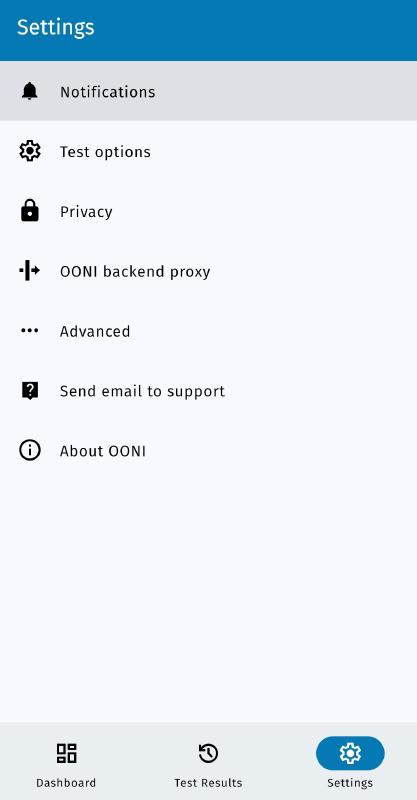 Tap notification settings Tap notification settings