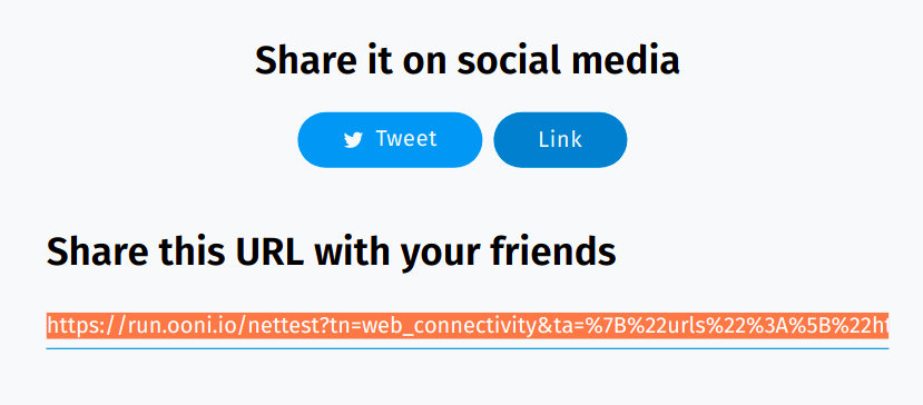 Copy OONI Run link Copy OONI Run link